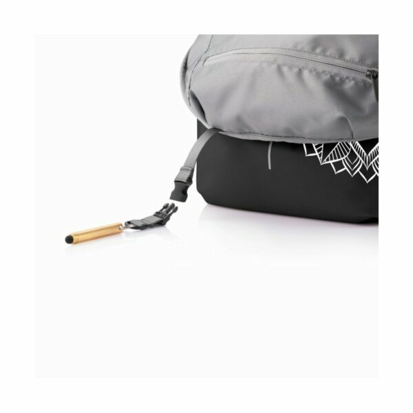 Bobby Soft "Art" plecak chroniący przed kieszonkowcami - czarno biały