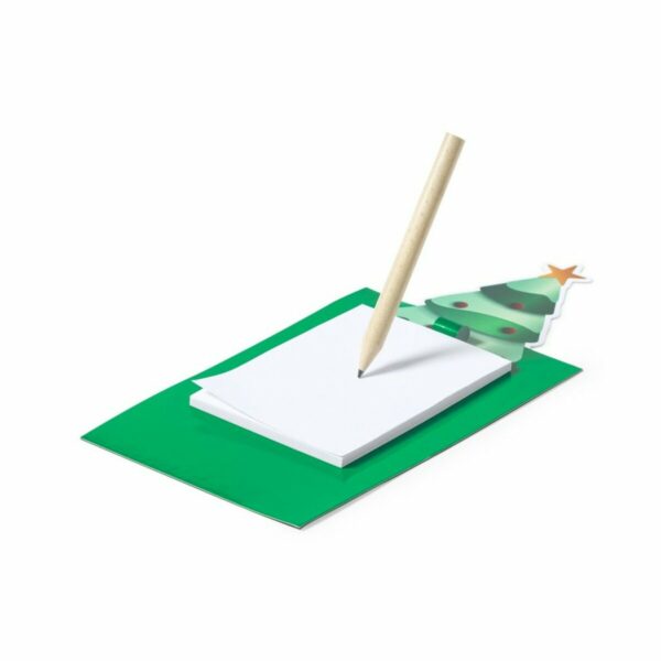 Notatnik z magnesem i ołówkiem - zielony