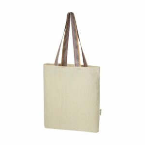 Rainbow torba na zakupy o pojemności 5 l z bawełny z recyklingu o gramaturze 180 g/m²