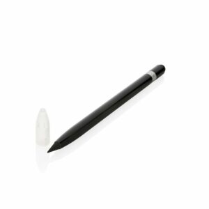 Aluminiowy ołówek z gumką - czarny