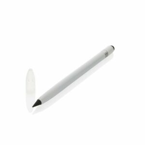 Aluminiowy ołówek z gumką - biały