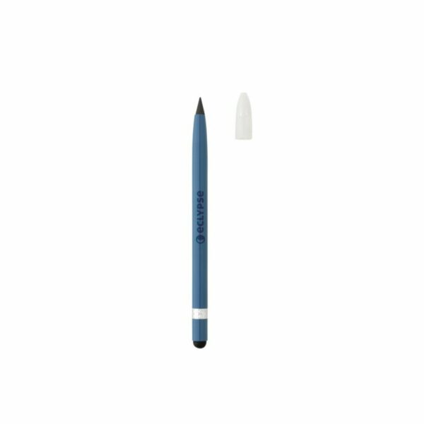 Aluminiowy ołówek z gumką - niebieski