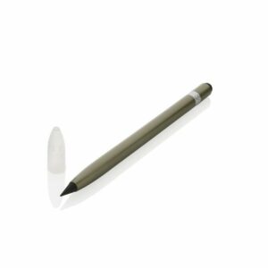 Aluminiowy ołówek z gumką - zielony