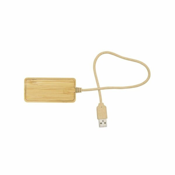 Bambusowy hub USB i USB typu C B'RIGHT | Kenzie - drewno