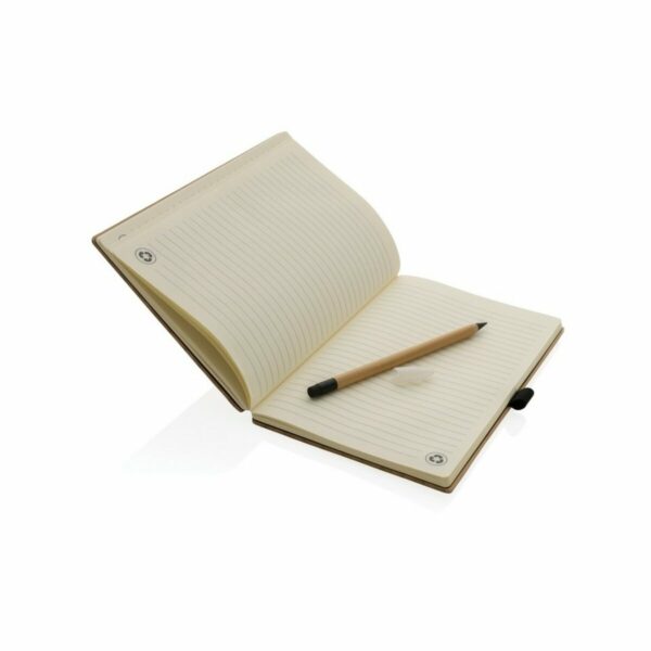 Bambusowy notatnik z ołówkiem Infinity - brązowy