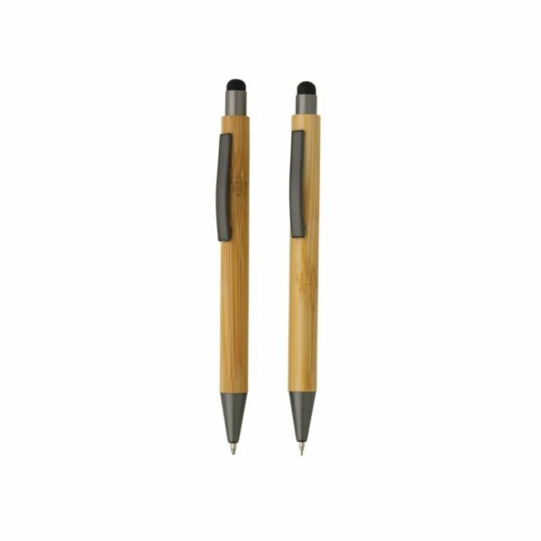 długopis i ołówek - brązowy