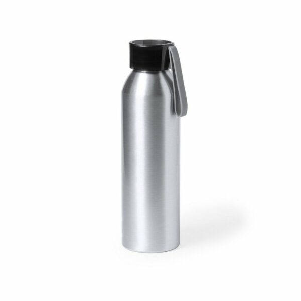 Butelka sportowa 650 ml z aluminium z recyklingu - srebrny