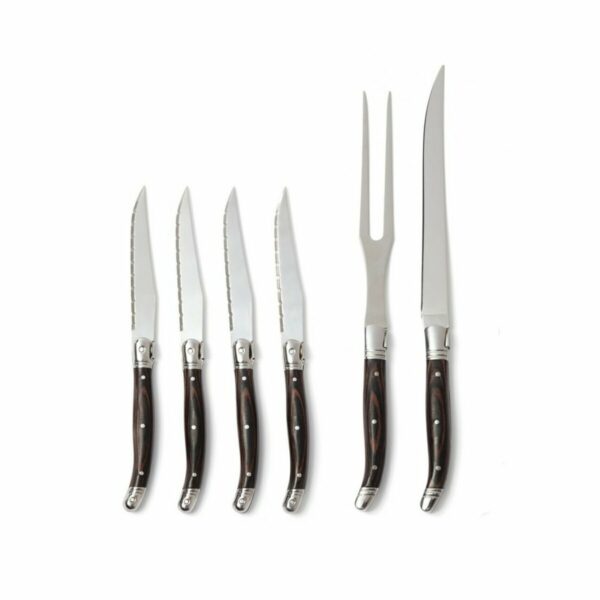 nóż i widelec VINGA Gigaro - srebrny