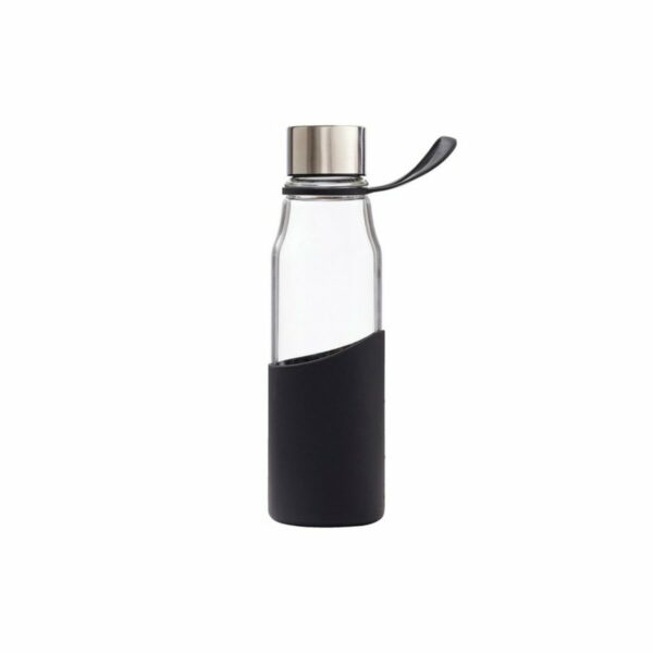 PV50961 | Szklana butelka sportowa 550 ml VINGA Lean - czarny