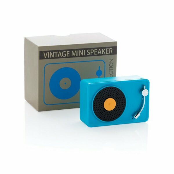 Głośnik bezprzewodowy 3W Vintage - niebieski