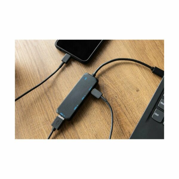 Hub USB i USB typu C z RABS | Gerard - czarny
