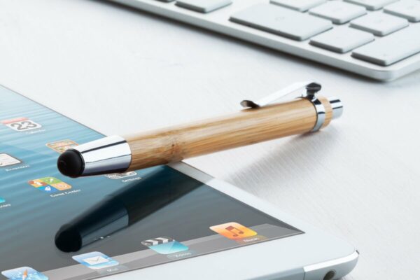 Tashania Black - bambusowy długopis dotykowy [AP800489]