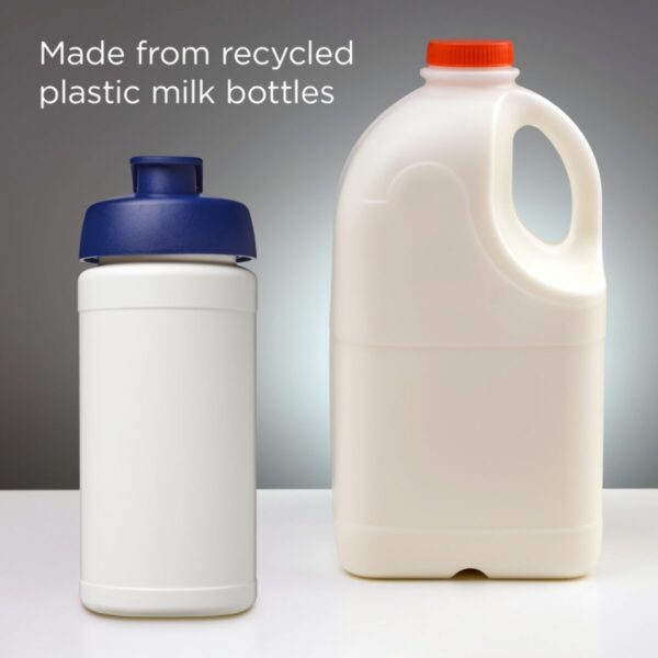 Baseline bidon o pojemności 500 ml z wieczkiem zaciskowym z materiałów z recyklingu