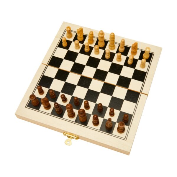 King drewniany zestaw szachowy