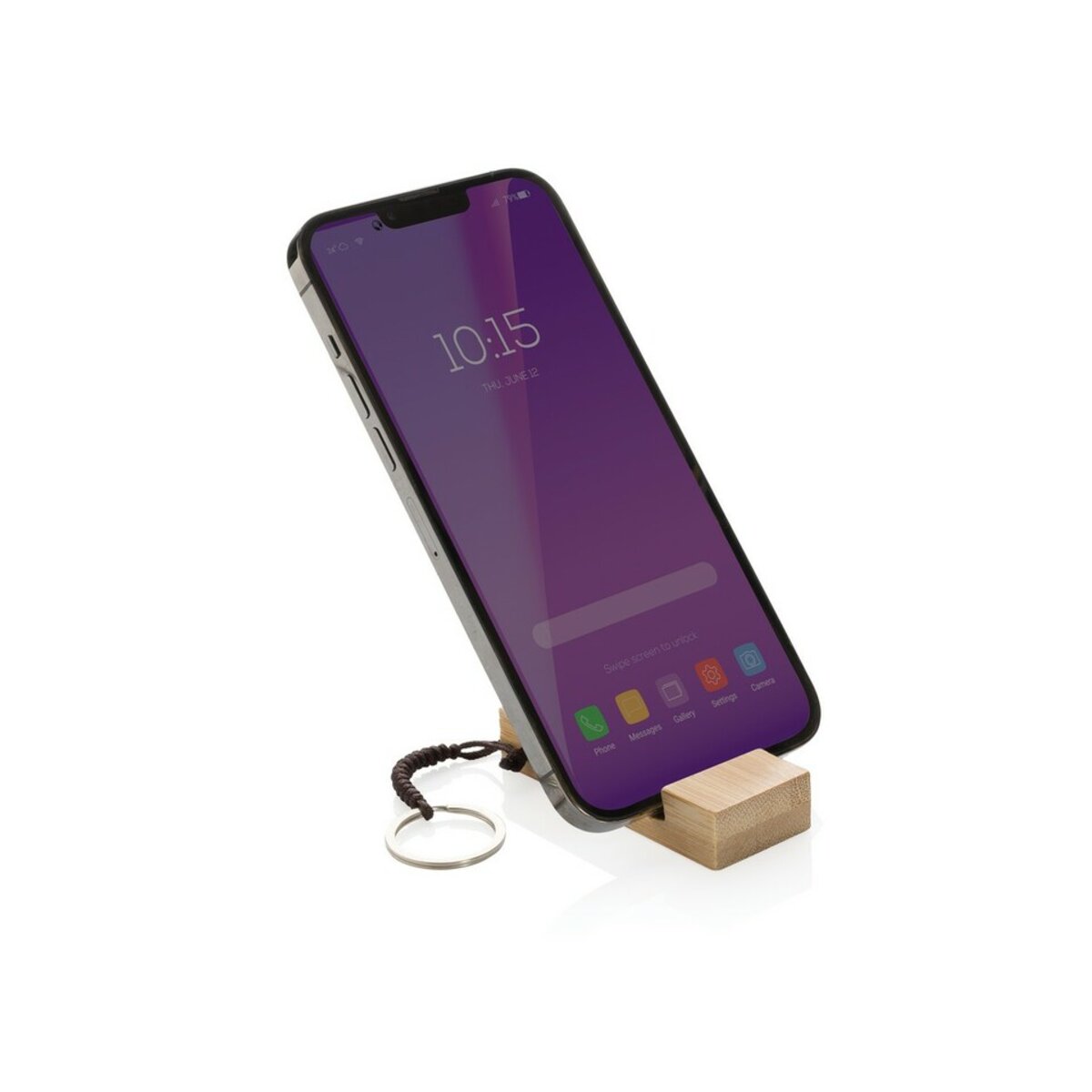 brelok-P301.3809-1 stojak na telefon - brązowy