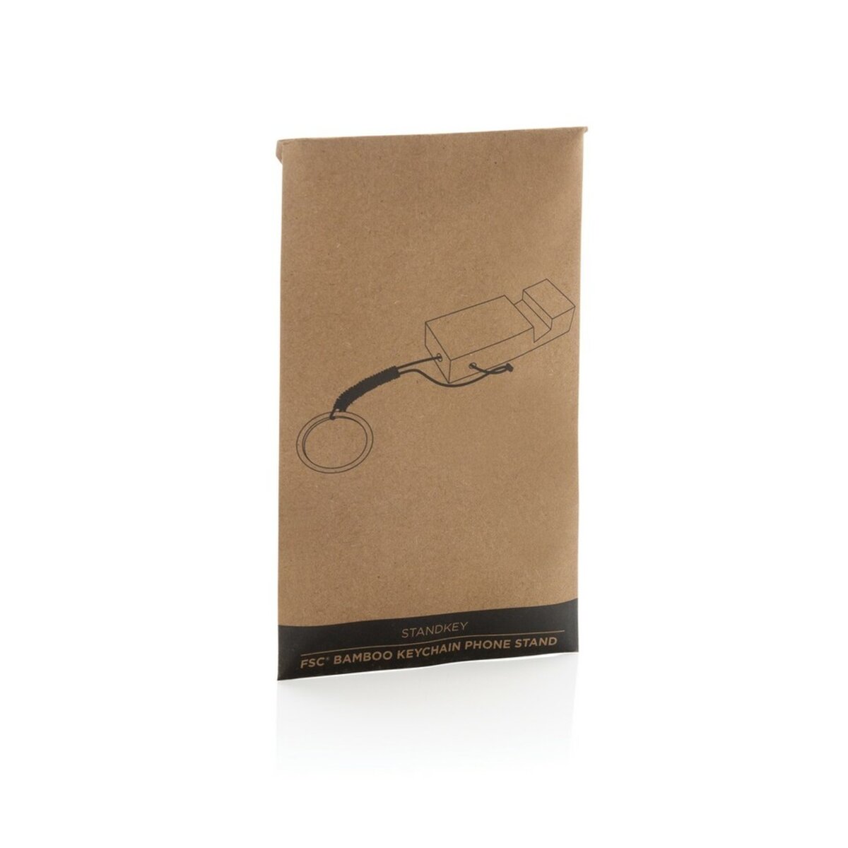 brelok-P301.3809-9 stojak na telefon - brązowy