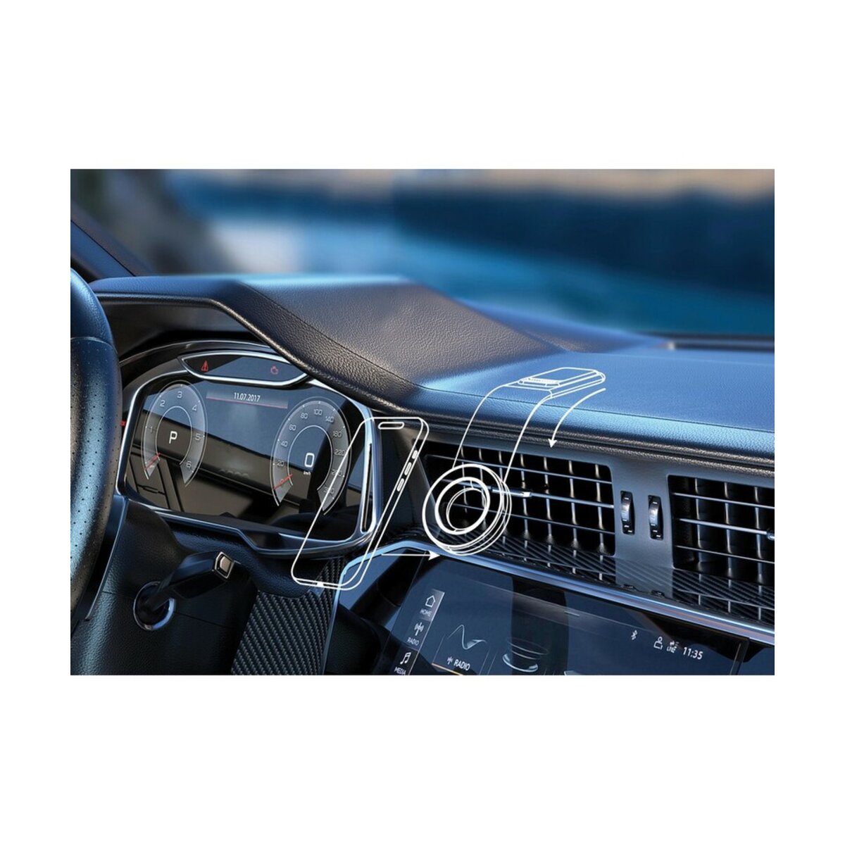 magnetyczny-samochodowy-uchwyt-do-telefonu-drivegrip-P239.6501-4 Magnetyczny samochodowy uchwyt do telefonu DriveGrip - czarny