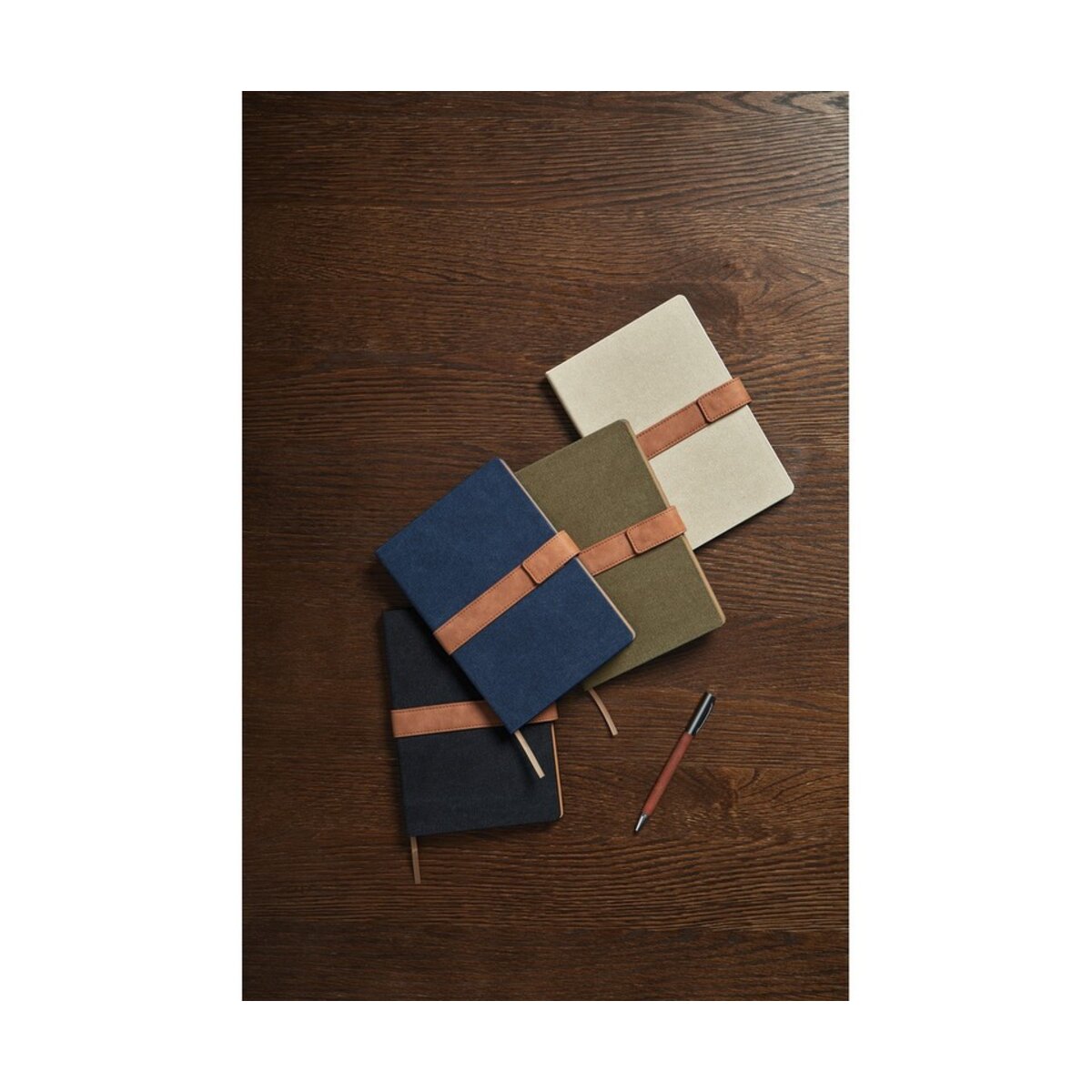 notatnik-vinga-bosler-VG493-03-5 płótno z recyklingu - czarny