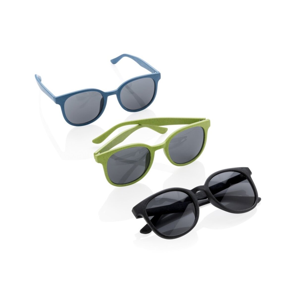 okulary-przeciwsloneczne-ze-slomy-pszenicznej-P453.915-4 Okulary przeciwsłoneczne ze słomy pszenicznej - niebieski