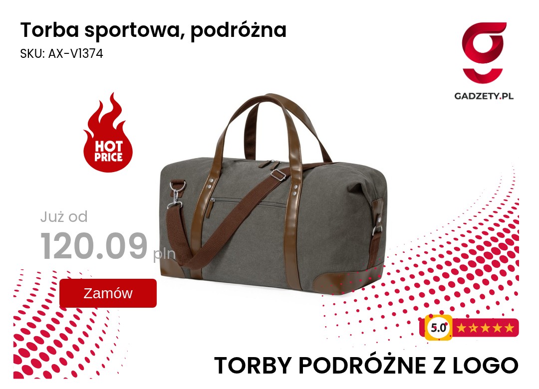 Torba sportowa podróżna idealna na siłownię i wyjazdy