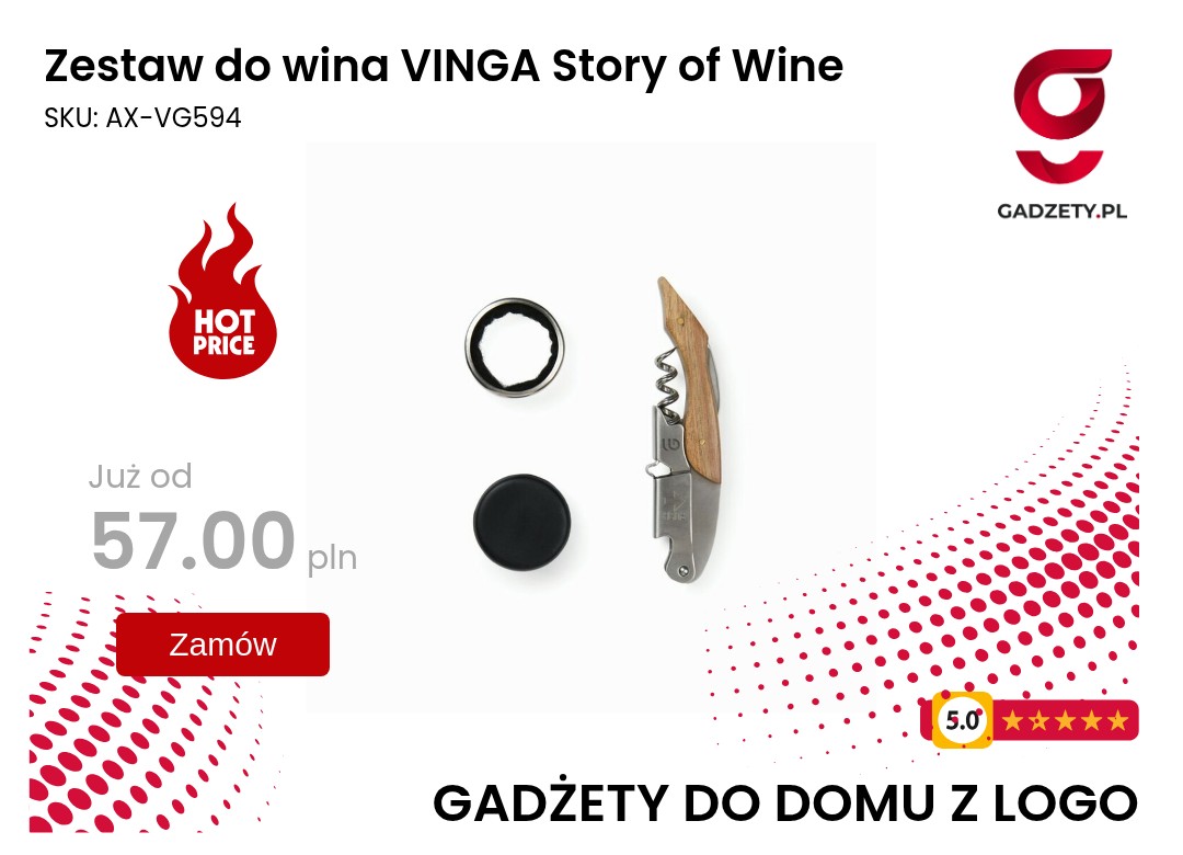 Zestaw do wina VINGA Story of Wine Zestaw do wina VINGA Story of Wine idealny na prezent