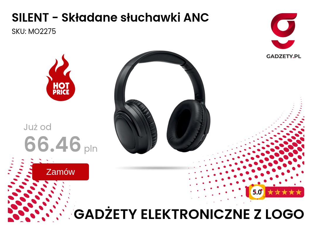 SILENT – Składane słuchawki z aktywną redukcją szumów